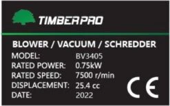 TIMBERPRO - Bladblazer - Benzine - Met Zuig En Versnipperfunctie - Blaassnelheid 225 Km/h - Opvangzak 45 L -Tuin En Buiten 1200x747