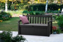 Keter Eden Garden Bench Opbergbank - 265L - 140x60x84cm - Zwart/Grijs 11 Keter Eden Garden Bench Opbergbank - 265L - 140x60x84cm - Zwart/Grijs -Tuin En Buiten 1200x800 13