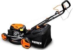 FUXTEC Grasmaaier Benzine - 46cm - Zelfrijdend / Zelftrekkend / Achterwielaandrijving - Mulchfunctie - Opvangbak 50L - FX-RM4646 -Tuin En Buiten 1200x828