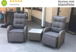 Loungeset Duoset Melia 2 Verstelbare Stoelen + Tafel - Balkonset -Tuin En Buiten 1200x831