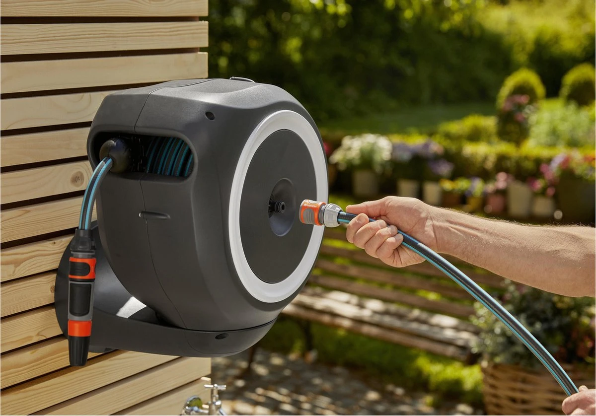 GARDENA - Wandslangenbox RollUp S - Slanghouder - 15 Meter - Ø 11 Mm 12 GARDENA - Wandslangenbox RollUp S - Slanghouder - 15 Meter - Ø 11 Mm - Afbeelding 12