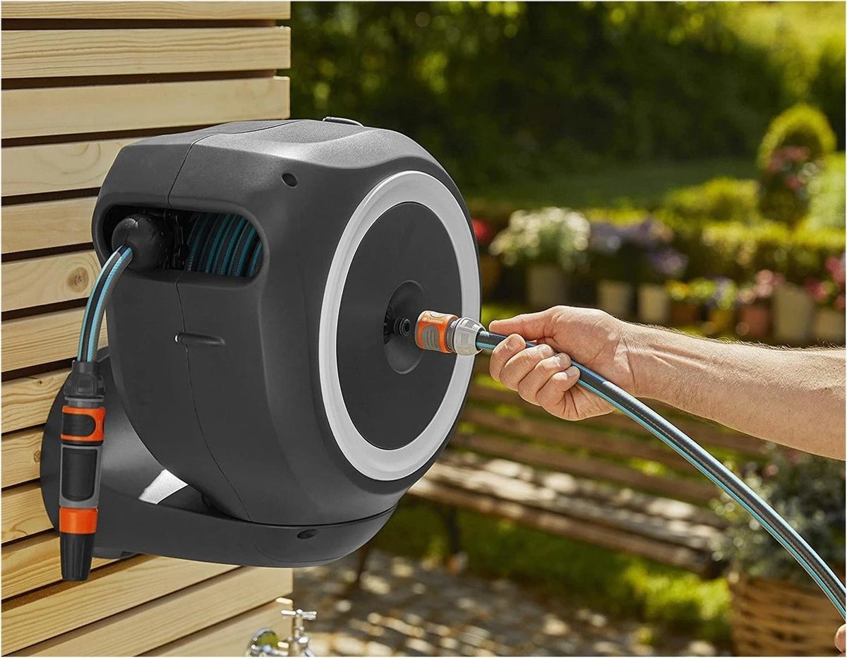 GARDENA - Wandslangenbox RollUp S - Slanghouder - 15 Meter - Ø 11 Mm 4 GARDENA - Wandslangenbox RollUp S - Slanghouder - 15 Meter - Ø 11 Mm - Afbeelding 4