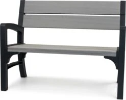 Keter Montero Tuinbank – 2-personen - 120x61x91cm - Grafiet -Tuin En Buiten 1200x954