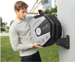 CoolHome Wandslangenbox 30 Meter + 2 Meter - Tuinslang Met Haspel- Slangenhouder 180° Draaibaar - Tuinslanghaspel Zwart - Grijs -Tuin En Buiten 1200x992 2