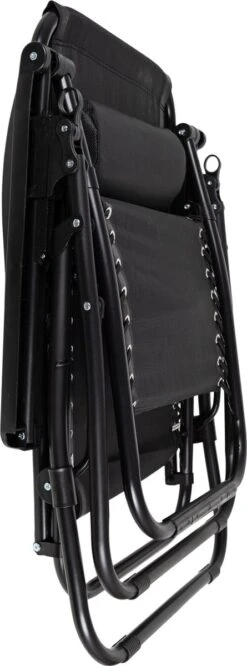 Luxe Ligstoel Met Hoofdsteun & Voetsteun - Verstelbare Rugleuning - Zonnebed Relaxstoel Voor Tuin/Terras/Strand/Balkon/Zwembad/Camping - Inklapbaar - Weerbestendig - Zwart 14 Luxe Ligstoel Met Hoofdsteun & Voetsteun - Verstelbare Rugleuning - Zonnebed Relaxstoel Voor Tuin/Terras/Strand/Balkon/Zwembad/Camping - Inklapbaar - Weerbestendig - Zwart -Tuin En Buiten 445x1200