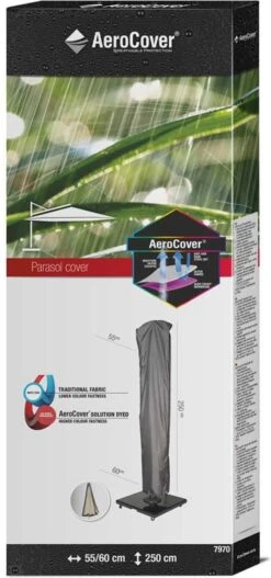 AeroCover Parasolhoes - Zweef Parasols - Grijs - 250x55 Cm (HxB) 23 AeroCover Parasolhoes - Zweef Parasols - Grijs - 250x55 Cm (HxB) -Tuin En Buiten 562x1200