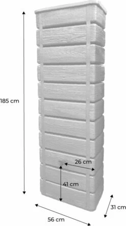 Regenton Muurtank, Grandval 300L, Antraciet Kunststof, Imitatiehout, Met Gootaansluitset Inbegrepen 9 Regenton Muurtank, Grandval 300L, Antraciet Kunststof, Imitatiehout, Met Gootaansluitset Inbegrepen -Tuin En Buiten 669x1200 1