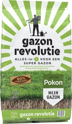 Pokon Gazon Revolutie - 12,5kg - Gazonmest / Graszaad / Bodemverbeteraar - Geschikt Voor 250m² - Binnen 15 Dagen Resultaat 13 Pokon Gazon Revolutie - 12,5kg - Gazonmest / Graszaad / Bodemverbeteraar - Geschikt Voor 250m² - Binnen 15 Dagen Resultaat -Tuin En Buiten 702x1200