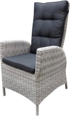 Menorca Dining Tuinstoel Verstelbaar Wit Grijs -Tuin En Buiten 725x1200