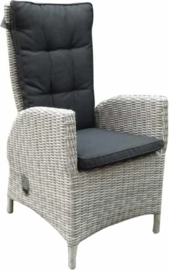 Menorca Dining Tuinstoel Verstelbaar Wit Grijs -Tuin En Buiten 753x1200