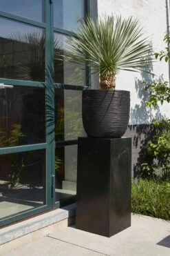 Capi Europe - Bloempot Bol Rib NL - 43x41 - Antraciet - Voor Binnen En Buiten - KOFZ933 -Tuin En Buiten 799x1200 23