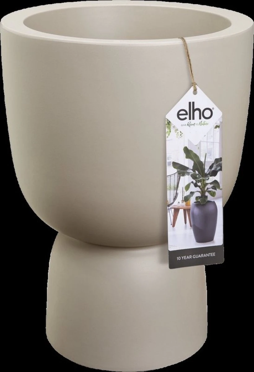 Elho Pure Coupe 35 - Bloempot Voor Binnen & Buiten - Ø 34.9 X H 49.0 Cm - Beige/Balanced Beige 9 Elho Pure Coupe 35 - Bloempot Voor Binnen & Buiten - Ø 34.9 X H 49.0 Cm - Beige/Balanced Beige - Afbeelding 9