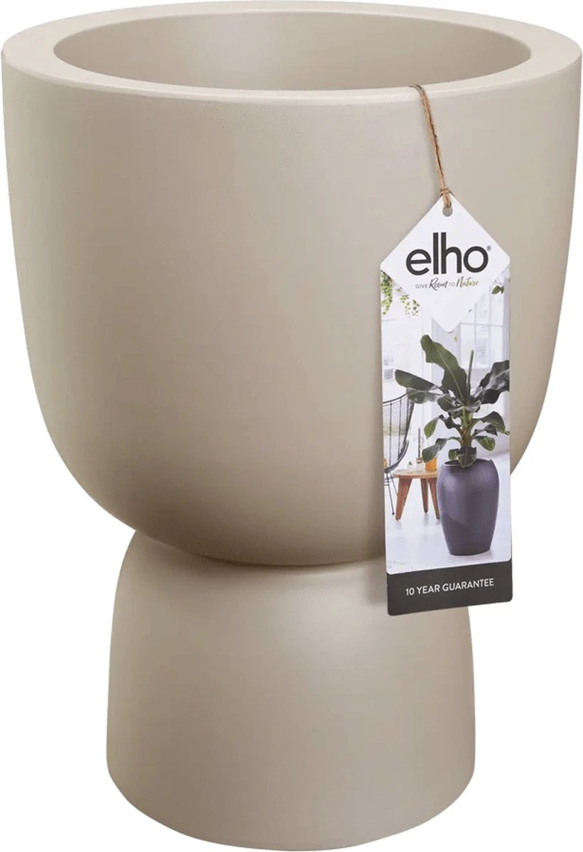Elho Pure Coupe 35 - Bloempot Voor Binnen & Buiten - Ø 34.9 X H 49.0 Cm - Beige/Balanced Beige 13 Elho Pure Coupe 35 - Bloempot Voor Binnen & Buiten - Ø 34.9 X H 49.0 Cm - Beige/Balanced Beige - Afbeelding 13