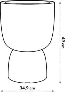 Elho Pure Coupe 35 - Bloempot Voor Binnen & Buiten - Ø 34.9 X H 49.0 Cm - Beige/Balanced Beige 25 Elho Pure Coupe 35 - Bloempot Voor Binnen & Buiten - Ø 34.9 X H 49.0 Cm - Beige/Balanced Beige -Tuin En Buiten 843x1200 3