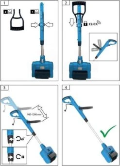 Güde Elektrische Oppervlakte- En Voegenreiniger - MET Telescopische Stang & 4 Voegenborstels - GUB 500 -Tuin En Buiten 868x1200