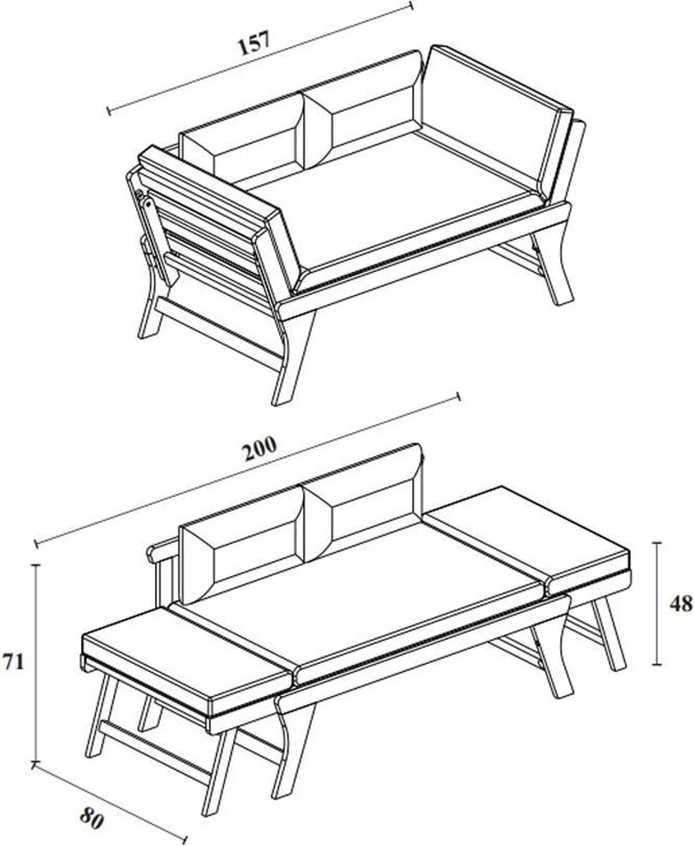 Loungebank Tuin FSC Antraciet – Makkelijk Verstelbaar Lounge Bank Balkon – Tuinbank Lounge Hardhout FSC – Perfecthomeshop 7 Loungebank Tuin FSC Antraciet – Makkelijk Verstelbaar Lounge Bank Balkon – Tuinbank Lounge Hardhout FSC – Perfecthomeshop - Afbeelding 7